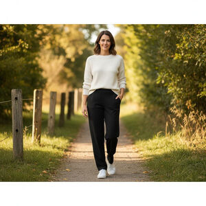 Women's ANNEX essentials Black Petite 4P Trousers